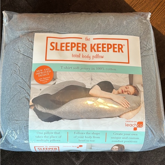 The Sleeper Keeper Total Body Pillow - Soft Gray - Picture 1 of 1